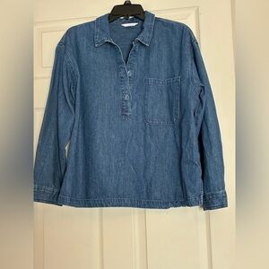 Time and Tru Denim Shirt Blue Denim. Large (12-14)